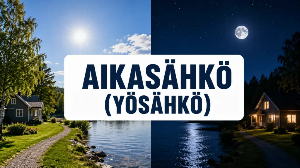 aikasähkö yösähkö