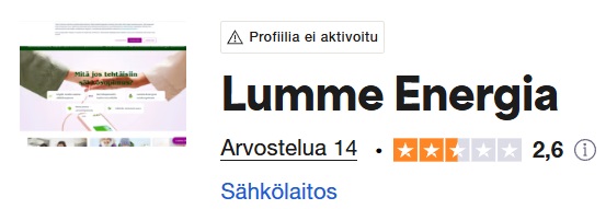 lumme energia kokemuksia trustpilot